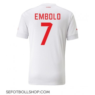 Billiga Schweiz Breel Embolo #7 Borta fotbollskläder VM 2022 Kortärmad